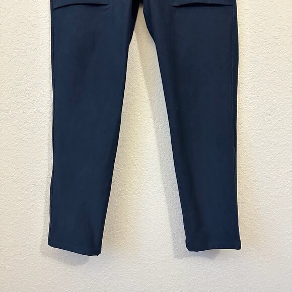 LULULEMON Bowline Pants Navy Blue Drawstring Waist Utilitech Tapered - Picture 4 of 12